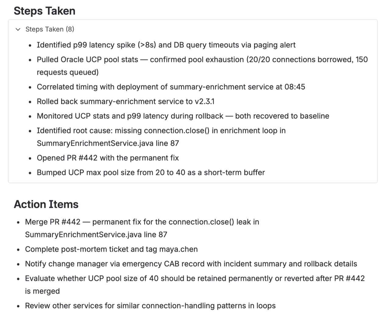 Generated Confluence KB article — part 2